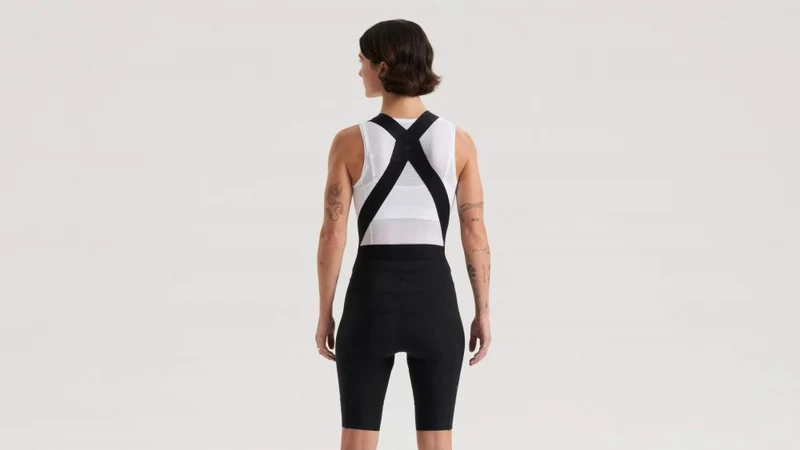 PRIME Damen Bib Short Trägerhose Schwarz Größe S - Premium Radsport Fahrradhose - Bekleidung