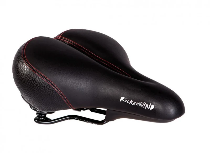 P&P Bequemsattel Rückenwind 802 schwarz/rot, Uni, 265x210mm