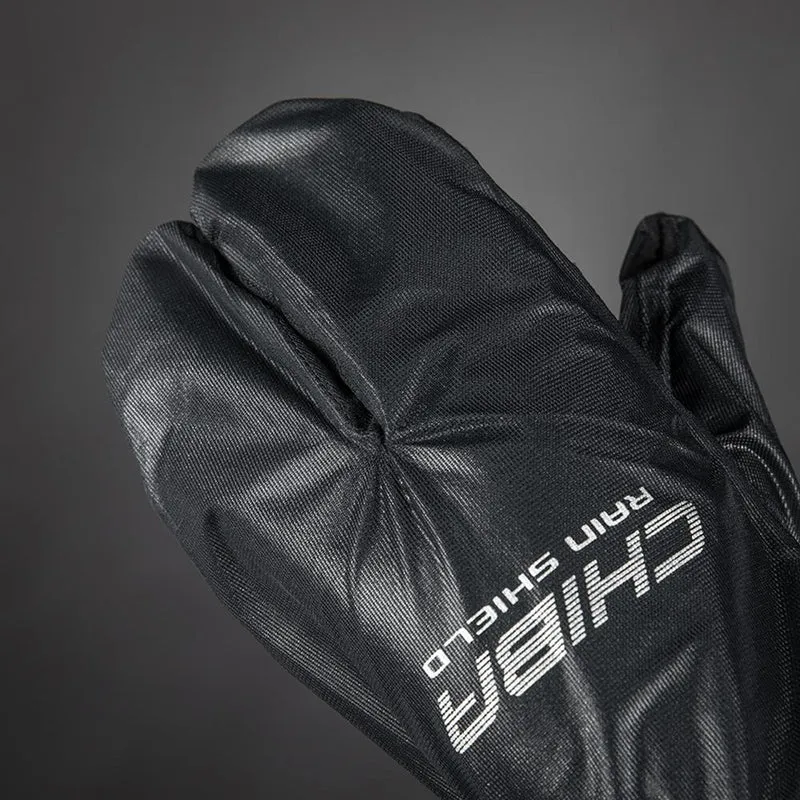 CHIBA Rain Shield Superlight - Lobster-Überzugshandschuh, XS, schwarz, wind- & wasserabweisend