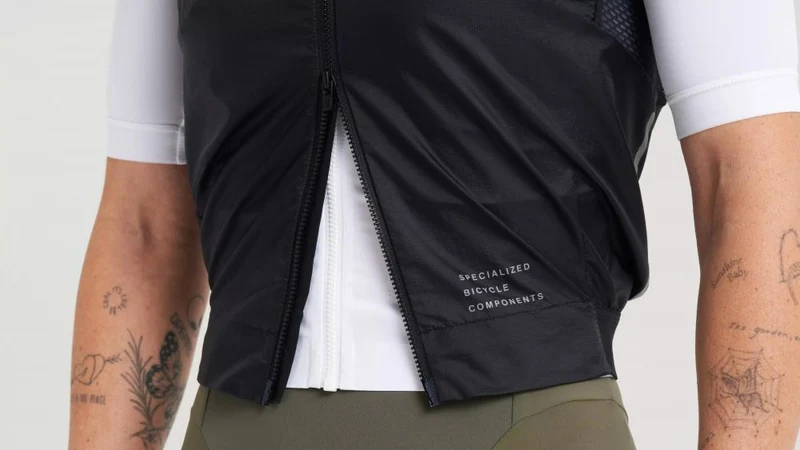 PRIME Windweste Damen Schwarz XL - Leichte Fahrradweste - Bekleidung