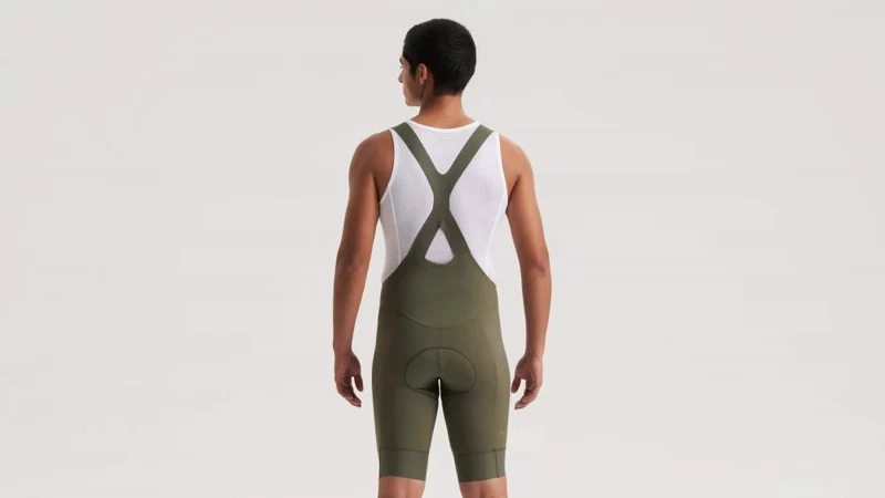 PRIME BIB SHORT MEN OAKGRN M - Premium Herren Radhose mit Trägern - Bibshort
