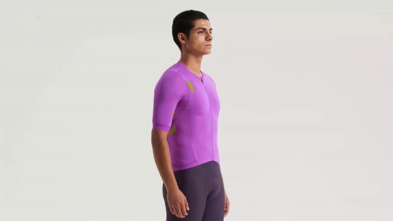 PRIME HYPRVIZ Kurzarm Trikot Herren - High Visibility Fahrradtrikot in Purple Orchid - Jersey