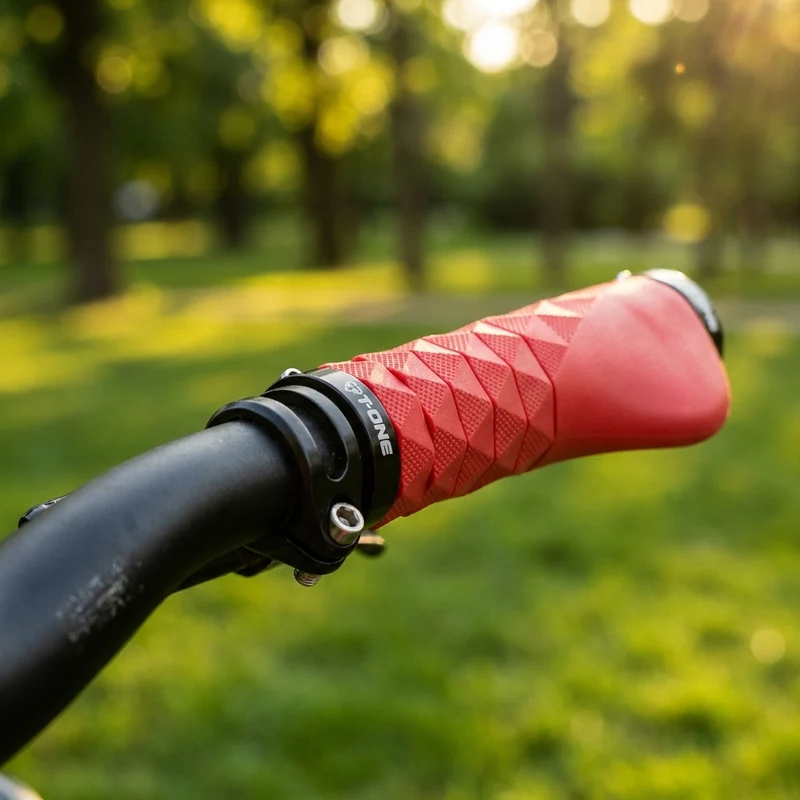 T-One Griffe Diamond Plus Ergo rot, 94 -134mm 2x Schraubensicherung