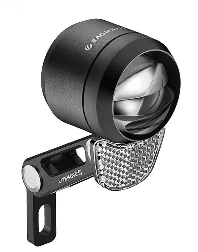 LED-E-Bike-Scheinwerfer LITEMOVE SEC-150 12 V (10,5~16V), 150 Lux, Halter oben