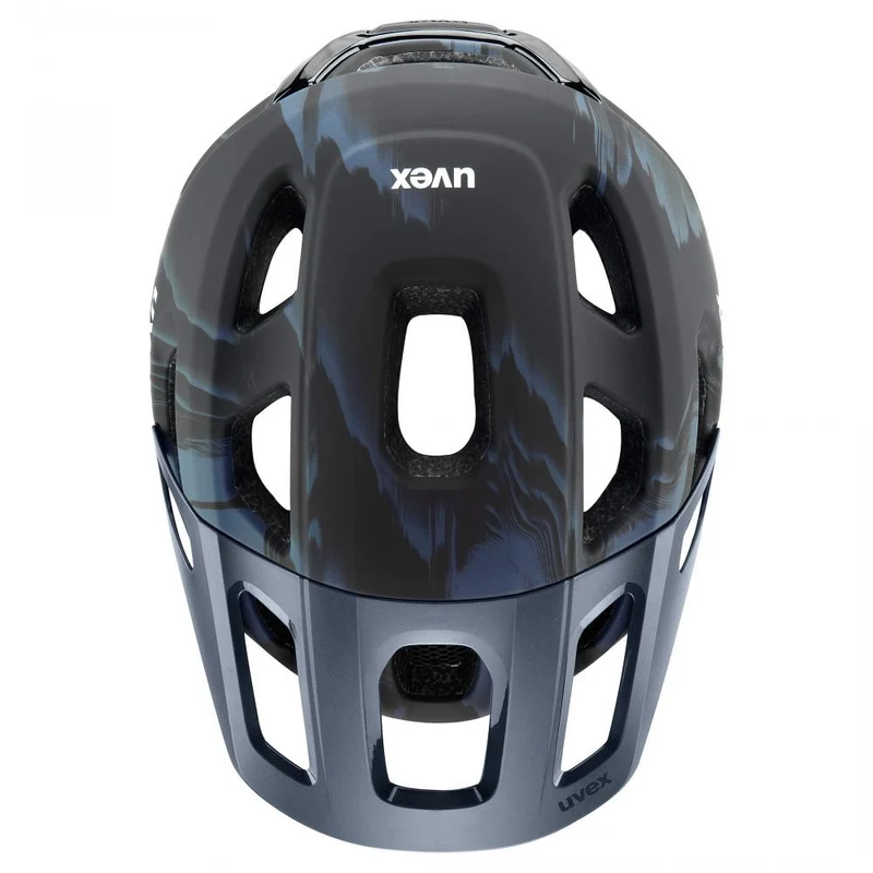 uvex react MTB-Fahrradhelm - Größe 59-61 cm, Mystic Matt, Multi-Inmould, 2-step IAS 3.0, monomatic, Gelände