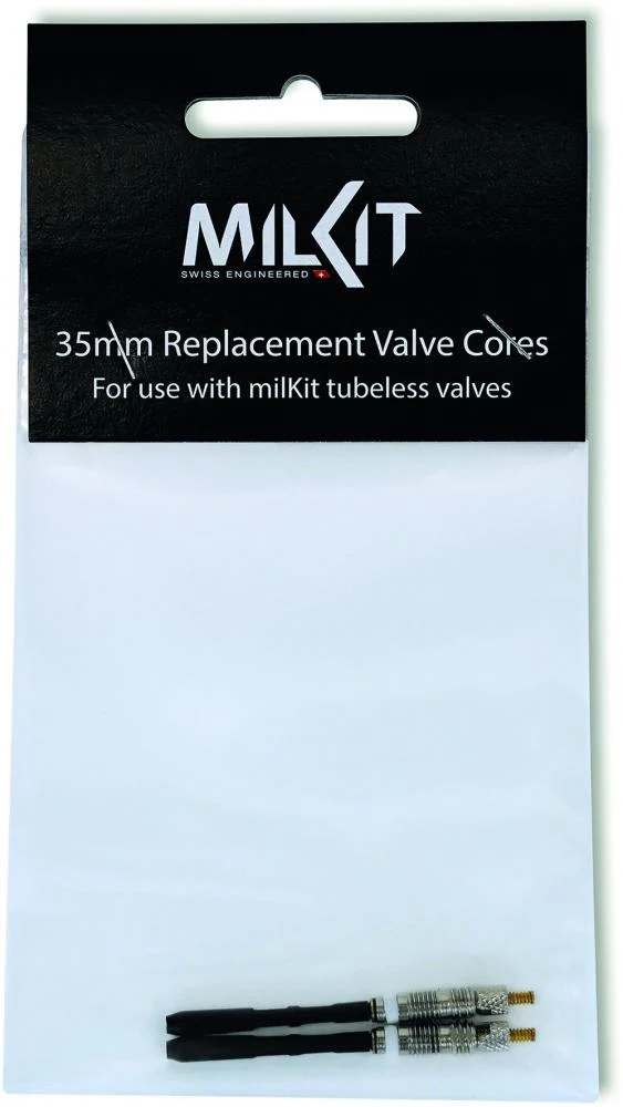 milKit Ventileinsatz 35 mm - 2 Stück Ersatz für Tubeless-Ventile