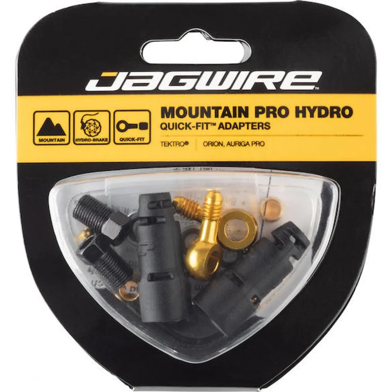 Jagwire Pro Quick-Fit Adapter für TEKTRO/TRP Schwarz/Gold - Universelles Anschlussset