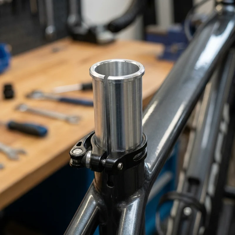 Ergotec Kalibrierbuchse für Sattelstütze Ø 25,4mm Rohr Ø 26,8mm 80mm