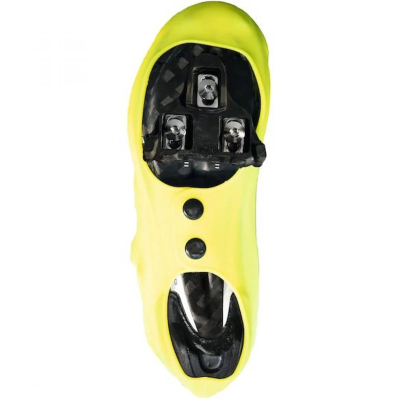 VeloToze Silicone Snap Road Überschuhe M (40,5-42,5) - Neongelb, wind- und wasserdicht