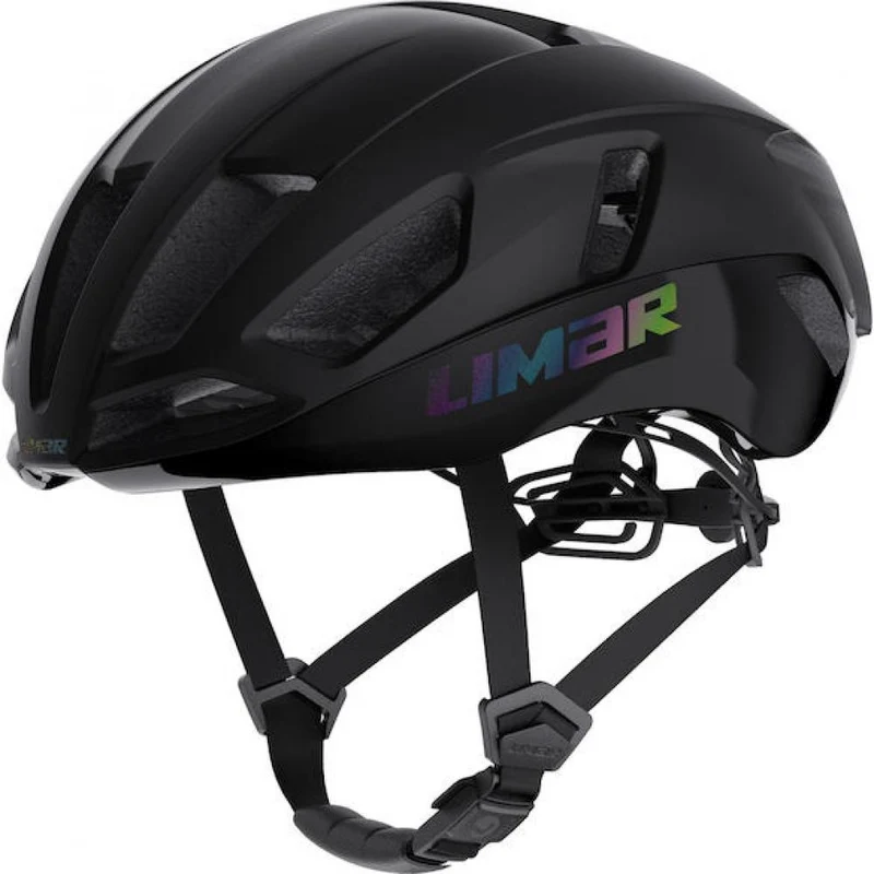Limar Air Atlas Iridescent Matt Black L Schwarz - aerodynamischer Rennradhelm mit Top-Belüftung
