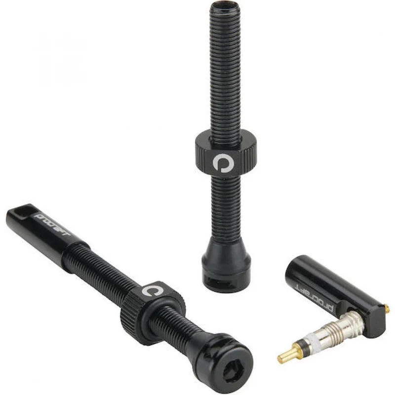 Procraft Tubeless-Ventile Procraft 60 mm Schwarz - leichte High-Performance-Ventile