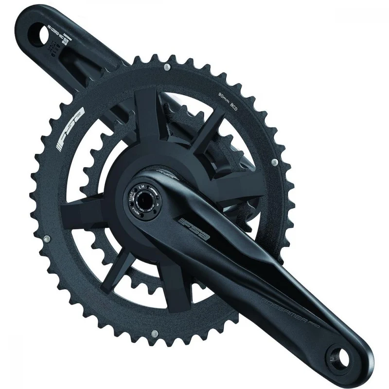 FSA Kurbelgarnitur Gossamer Pro Road MegaExo 170 mm Schwarz - leichte Performance-Kurbel