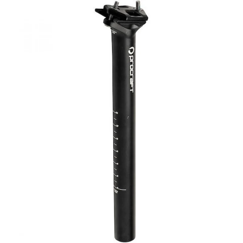 Procraft Sattelstütze Superlight II Ø 27,2 x 400 mm Schwarz - leichte, stabile Sattelstütze