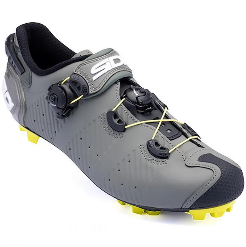 Sidi MTB Drako 2S SRS military/yellow 42 - Highend-MTB-Schuh mit Carbonsohle