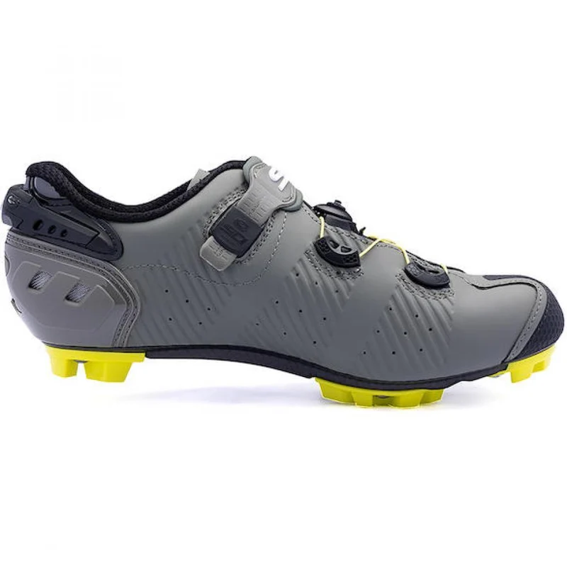 Sidi MTB Drako 2S SRS military/yellow 43,5 - ultrasteifer Carbon-MTB-Schuh für maximale Performance