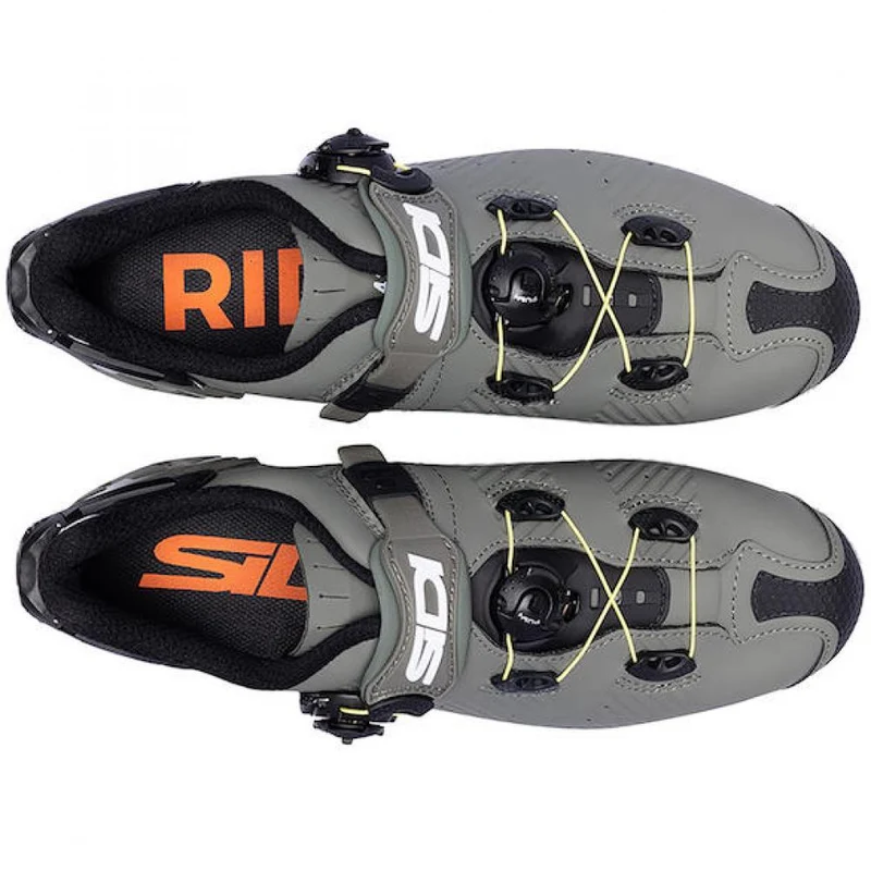 Sidi MTB Drako 2S SRS military/yellow 43,5 - ultrasteifer Carbon-MTB-Schuh für maximale Performance