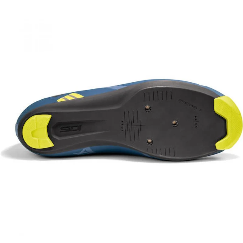 Sidi ROAD Nix navy/yellow fluo 38 Blau/neongelb - warmer Rennradschuh mit Steifigkeitsindex 9