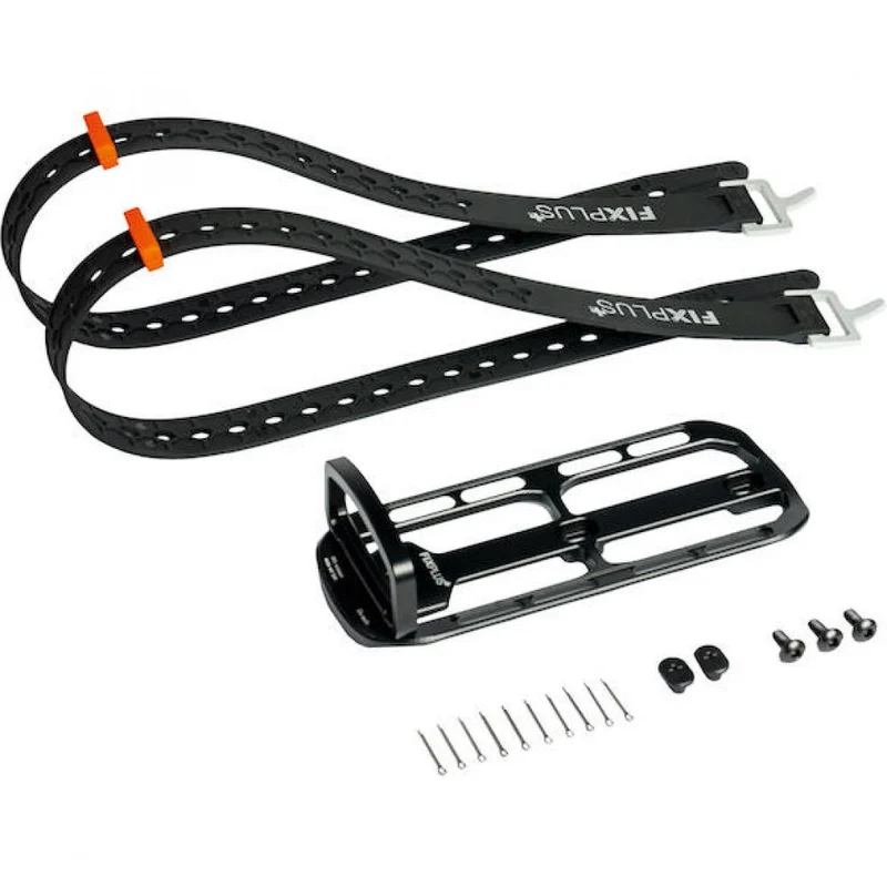 FixPlus Cargo Cage S Set S Schwarz/orange - modularer Bikepacking-Gepäckhalter