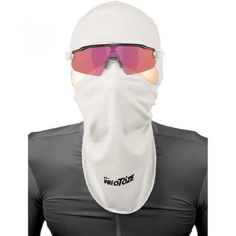 VeloToze Sturmhaube Balaclava weiß One Size Weiß - optimaler Kälteschutz für Raßahrer