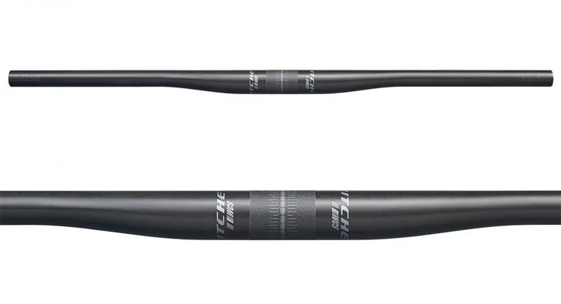 Ritchey WCS Carbon 2X Flat Lenker 31,8mm, 710mm, +/-5mm, 5° Backsweep, matt UD-Carbon, 183g, für MTB, einstellbarer Rise