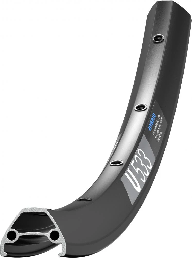 DT Swiss Felge Hybrid U 533 27,5" 32 Loch Schwarz - robuste E-Trekking-Felge
