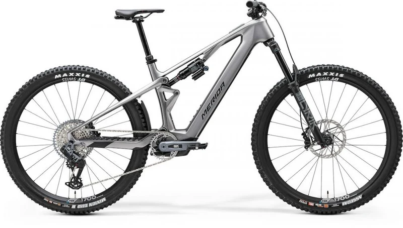 Merida eONE-SIXTY SL 8000 I1 glossy S Grau - leistungsstarkes E-MTB für anspruchsvolle Trails