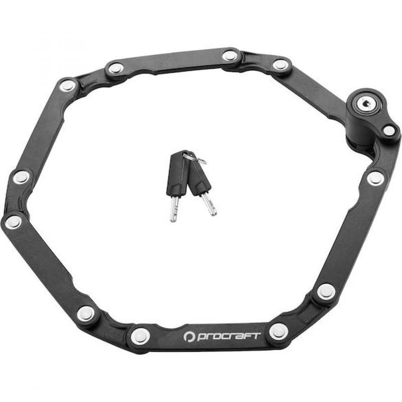 Procraft Faltschloss Allround Essential 790 mm Schwarz - kompakte Sicherheit