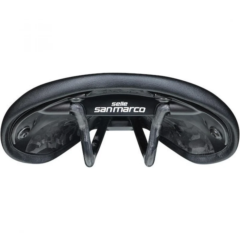 Selle San Marco Sattel Regal Short Open-Fit Carbon 165 x 255 mm Schwarz - komfortabler Gravel- & Bikepacking-Sattel
