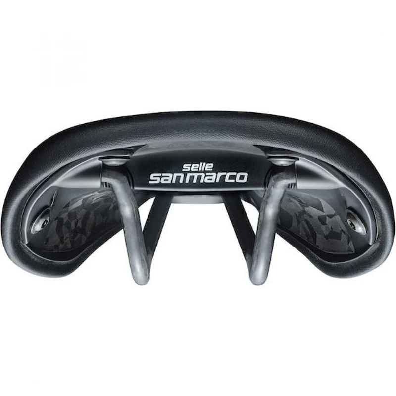 Selle San Marco Sattel Regal Short Full-Fit Carbon 140 x 255 mm Schwarz - komfortabler Performance-Gravelsattel