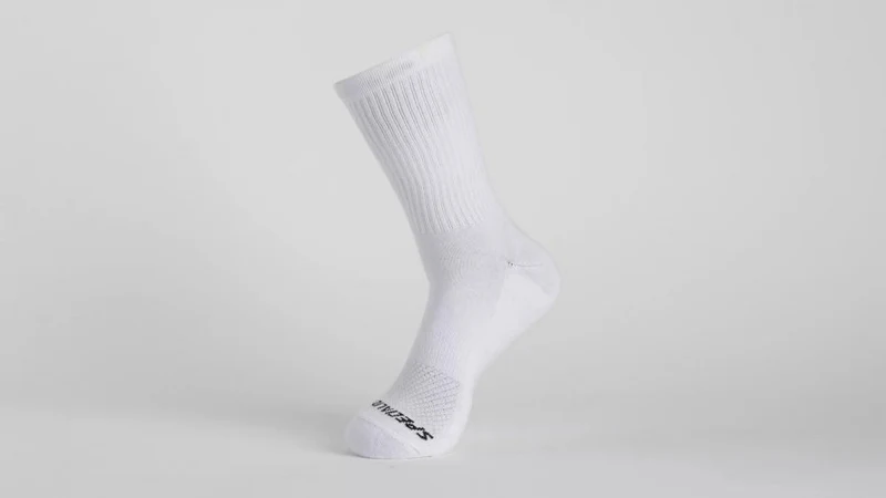 Weiße Baumwoll-Tennissocken Tall - Größe M Premium Sportsocken - Bekleidung