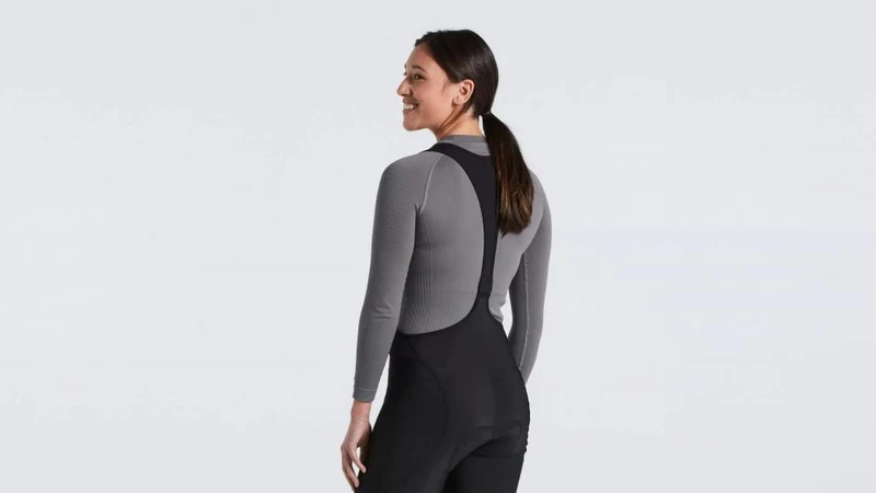 SEAMLESS BASELAYER LS WMN GRY S/M - Nahtlose Damen Funktionsunterwäsche Langarm - Bekleidung