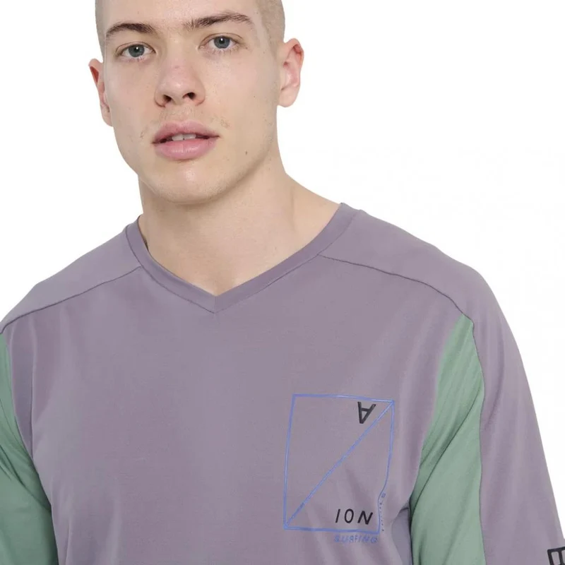 ION MTB Jersey Traze Amp AFT Kurzarm Herren - Gr. 48/S - Blau