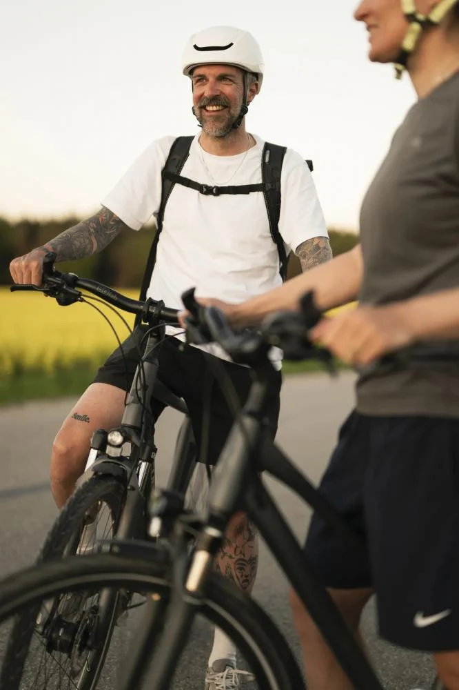 SQlab 510 L Fahrradsattel - Ergonomischer Komfortsattel für Trekking & City - Kombipedale