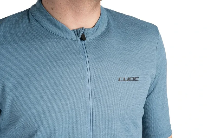 Cube GRAVEL Trikot Full Zip CARGO kurzarm