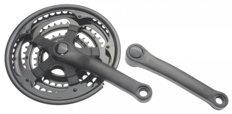 Mijnen Pieper Kettenradgarnitur Stahl schwarz 150mm, 24/34/42 Zähne,4-kant m. KSS