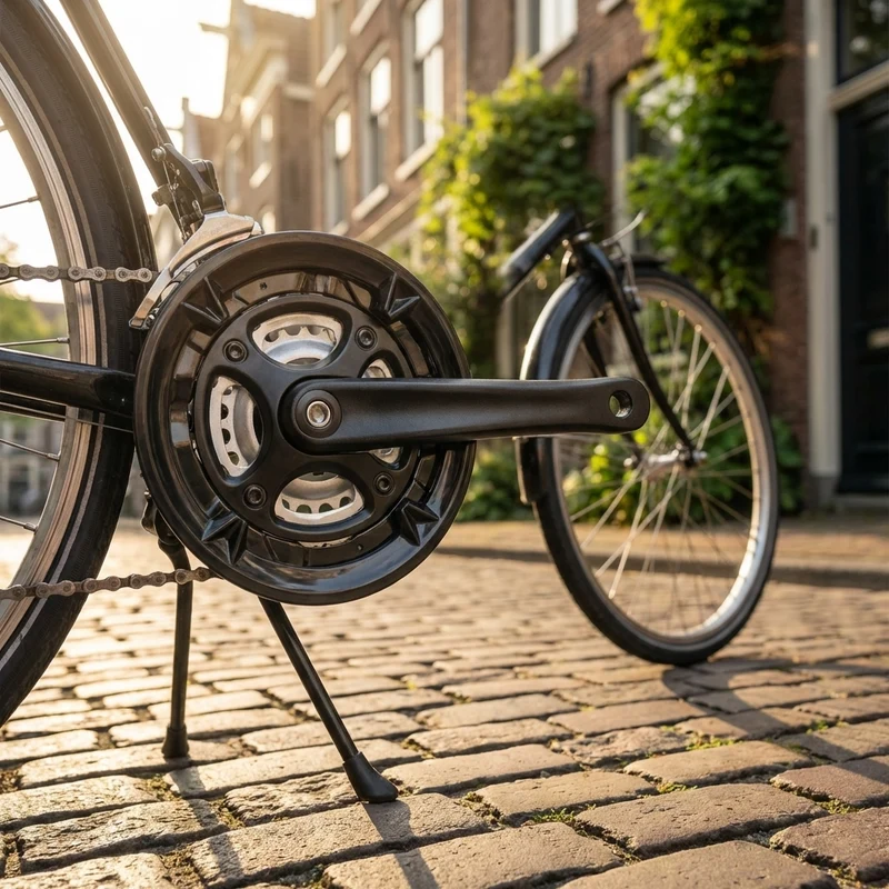 Mijnen Pieper Kettenradgarnitur Alu Wing schwarz 170mm,24/34/42 Zähne 4-kant