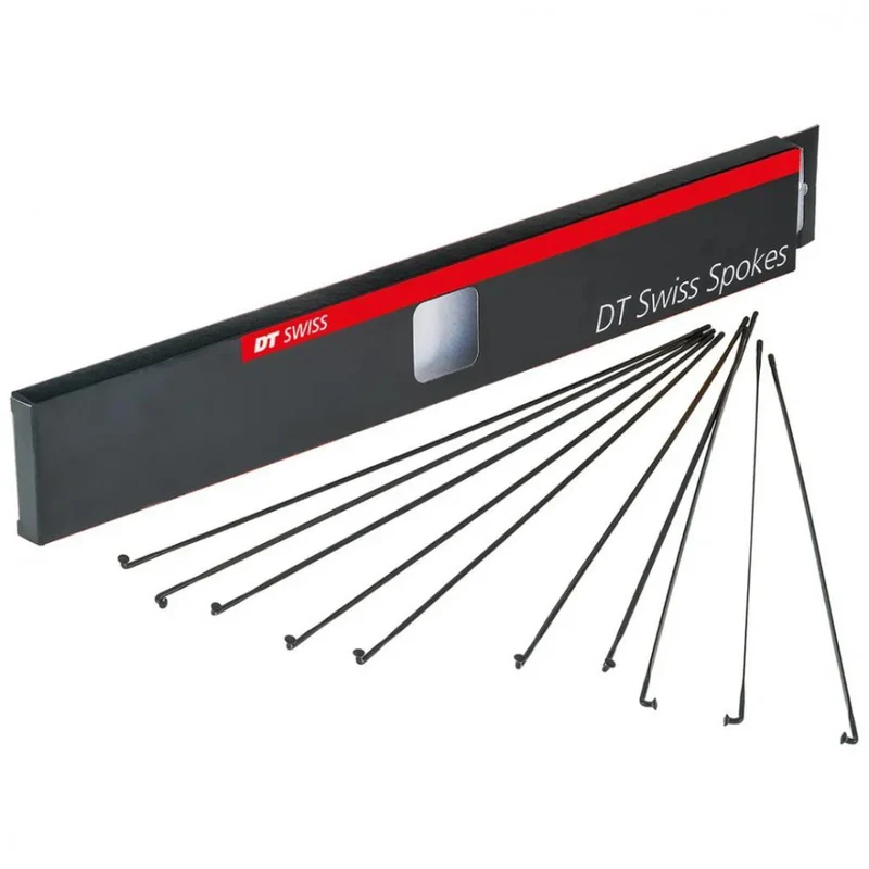 DT SWISS Messerspeichen Aerolite 2.0X0.9X270Mm Karton 20 Stück Schwarz Nirosta Ohne Nippel