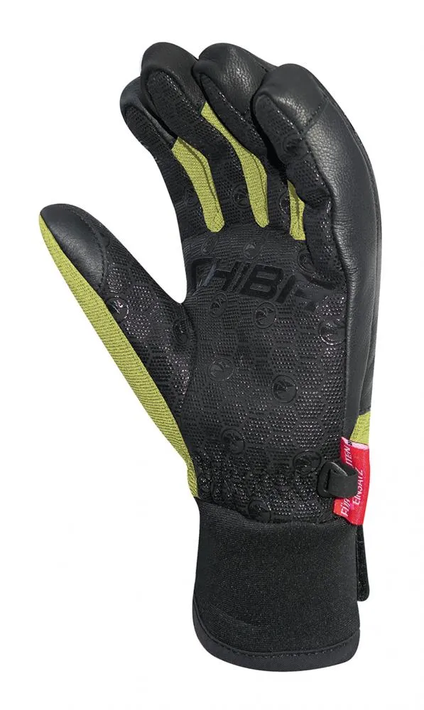 CHIBA Sport Pro - wasserdichte Winter-Radhandschuhe sz/neongel, Größe 8