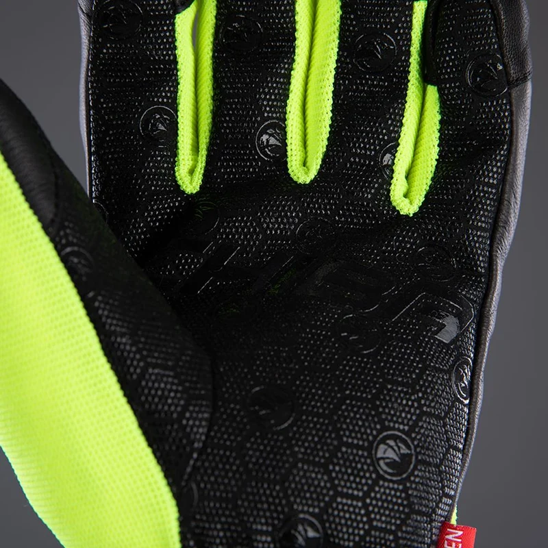 CHIBA Sport Pro - wasserdichte Winter-Radhandschuhe sz/neongel, Größe 8