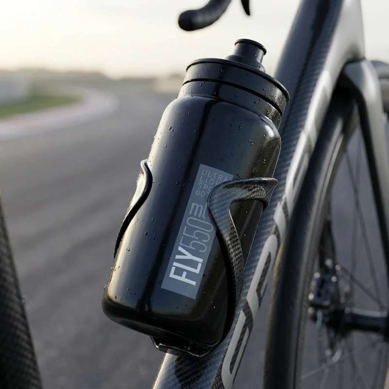 Elite Trinkflasche Fly 550 ml schwarzgrau