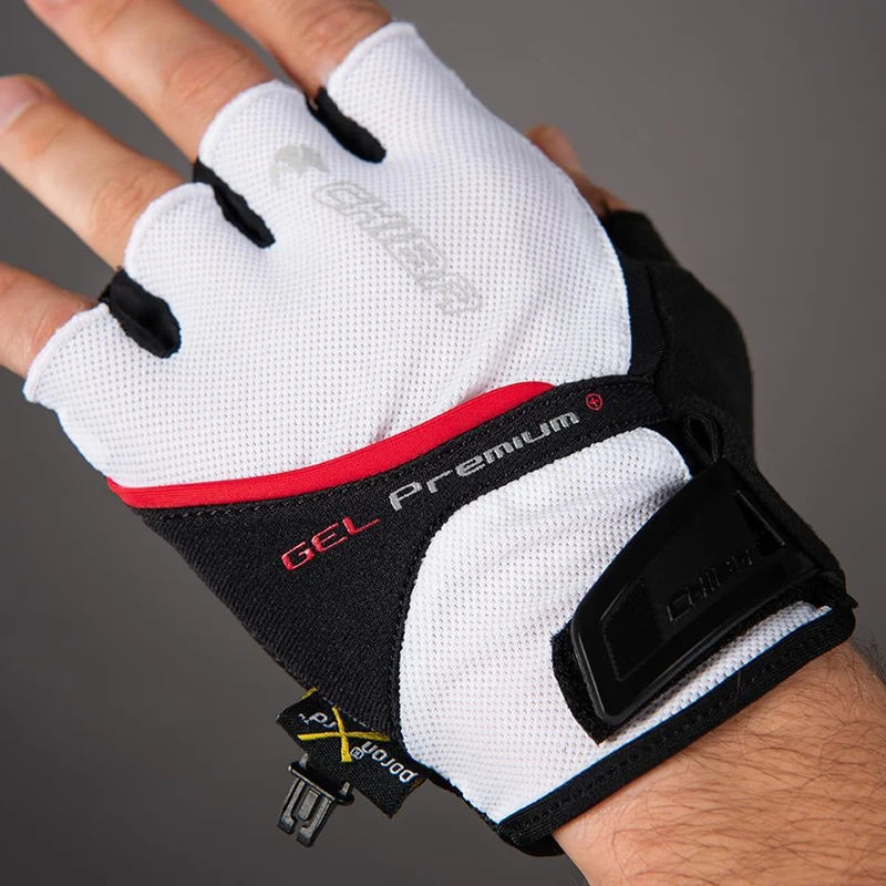 CHIBA Gel Premium - Fahrradhandschuhe weiß XXL, Gelpolster & Belüftung