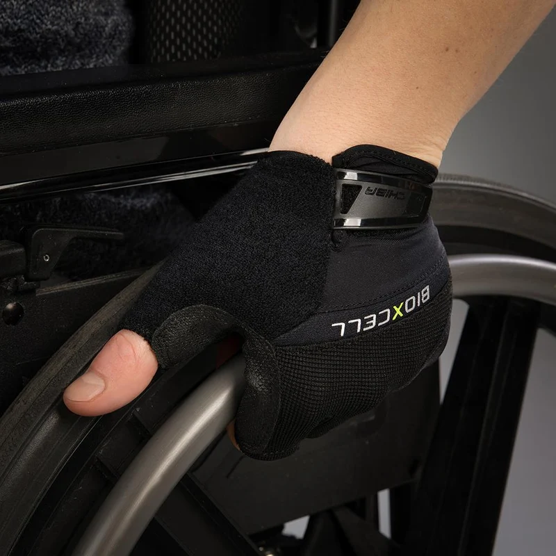 CHIBA BioXCell - Radhandschuhe kurz, schwarz, S, Gelpolster & BioXCell-Protektionssystem