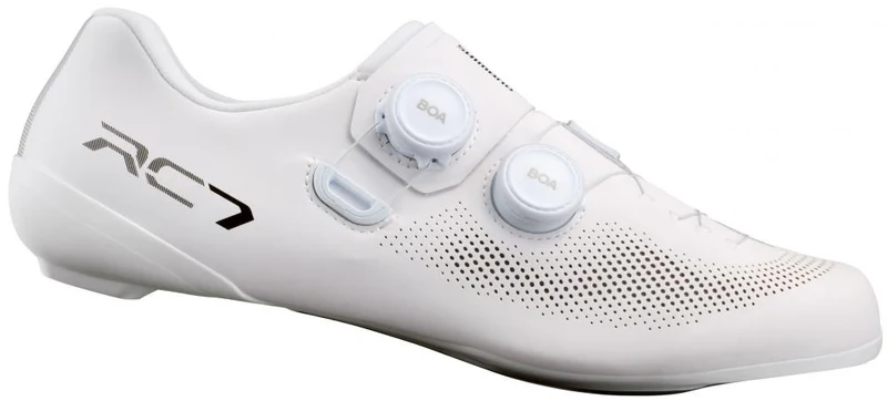SHIMANO Fahrradschuhe RC703 Herren/Damen Road SPD-SL Fahrradschuhe Größe 50 breit Weiß