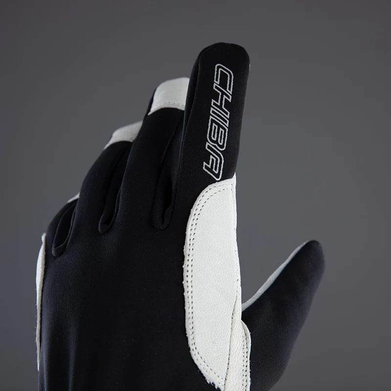 CHIBA Nordic Plus - winddichte, atmungsaktive Radhandschuhe mit Nappa-Leder, Größe 7