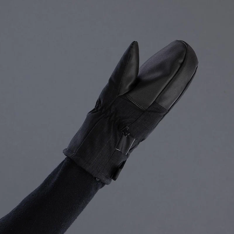 CHIBA Kids Basic Mitten - wasserdichte Kinder-Fäustlinge schwarz, Größe V