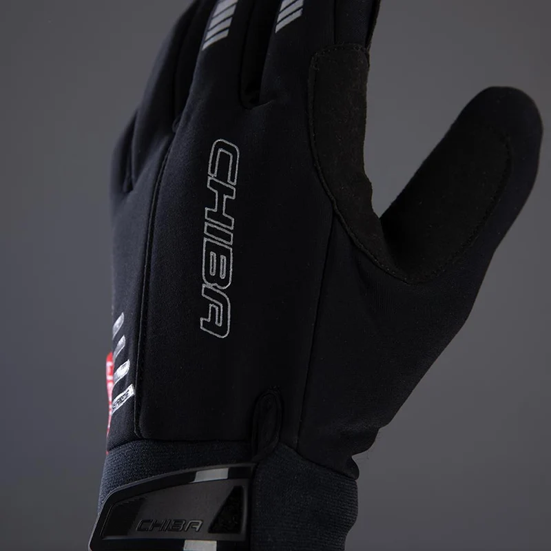 CHIBA Competition Plus - Radhandschuhe schwarz, Größe 11, winddicht & atmungsaktiv
