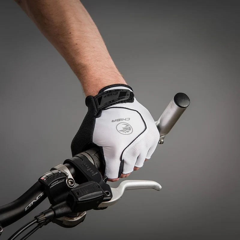 CHIBA Cool Air - Radhandschuhe XS weiß, atmungsaktiv mit Gelpolsterung