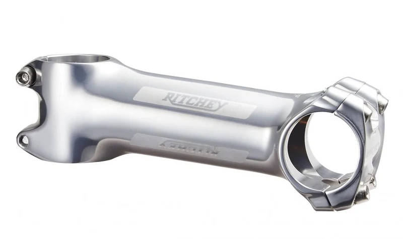 Ritchey Classic C220 Vorbau 31,8 mm, 100 mm Länge, 6° Winkel, hochglanzpoliertes Silber, 2014 Aluminium, patentierte 220° Lenkerklemmung