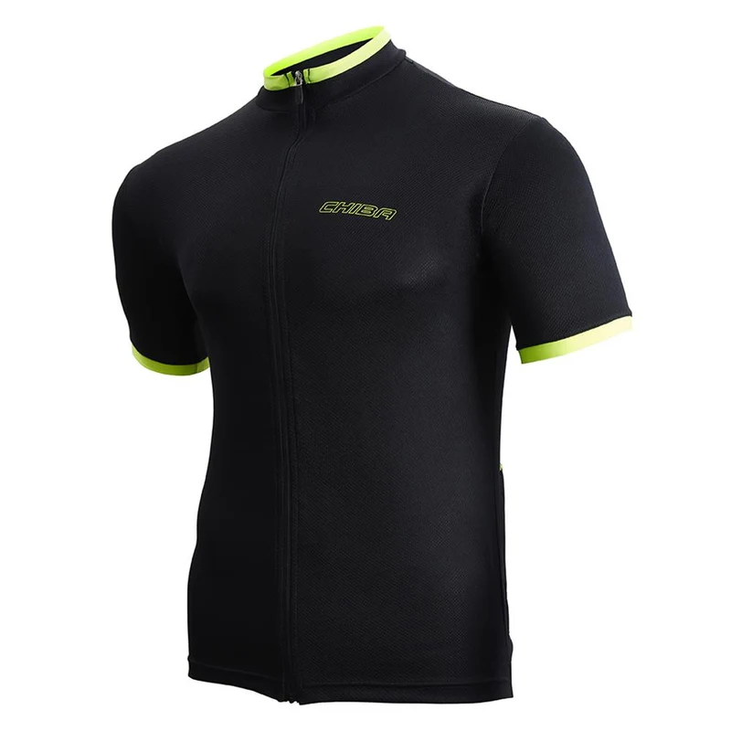CHIBA Leisure Shirt - Fahrradshirt schwarz XS, atmungsaktiv, legerer Schnitt