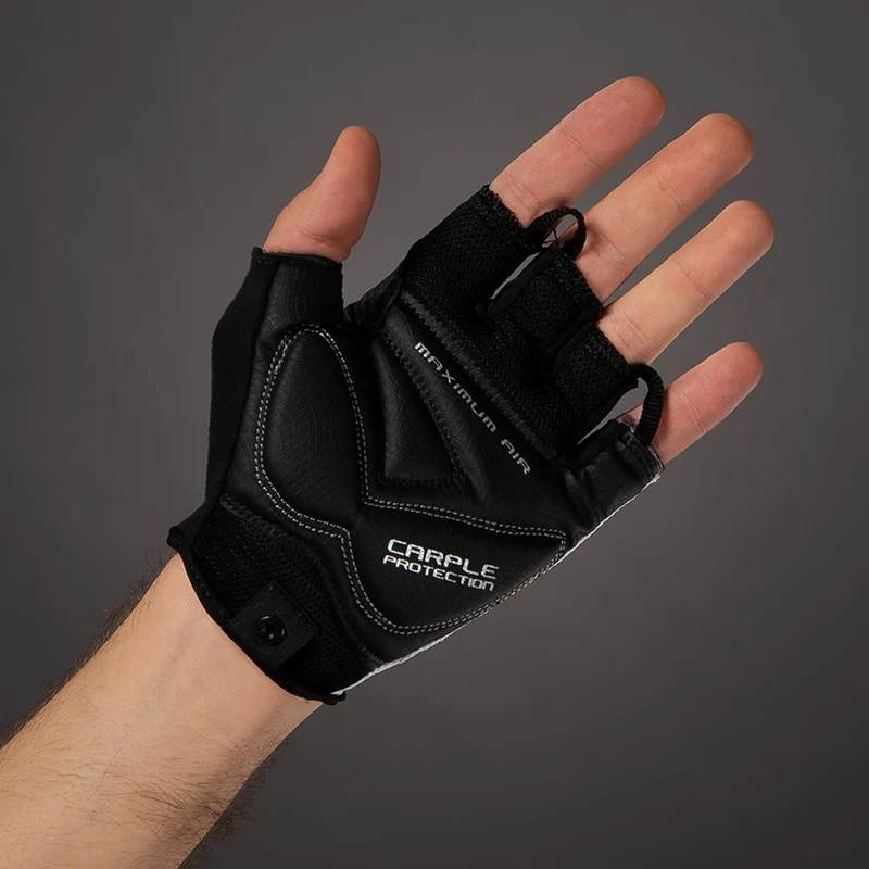 CHIBA Cool Air - Radhandschuhe kurz, weiß, Größe L, atmungsaktiv